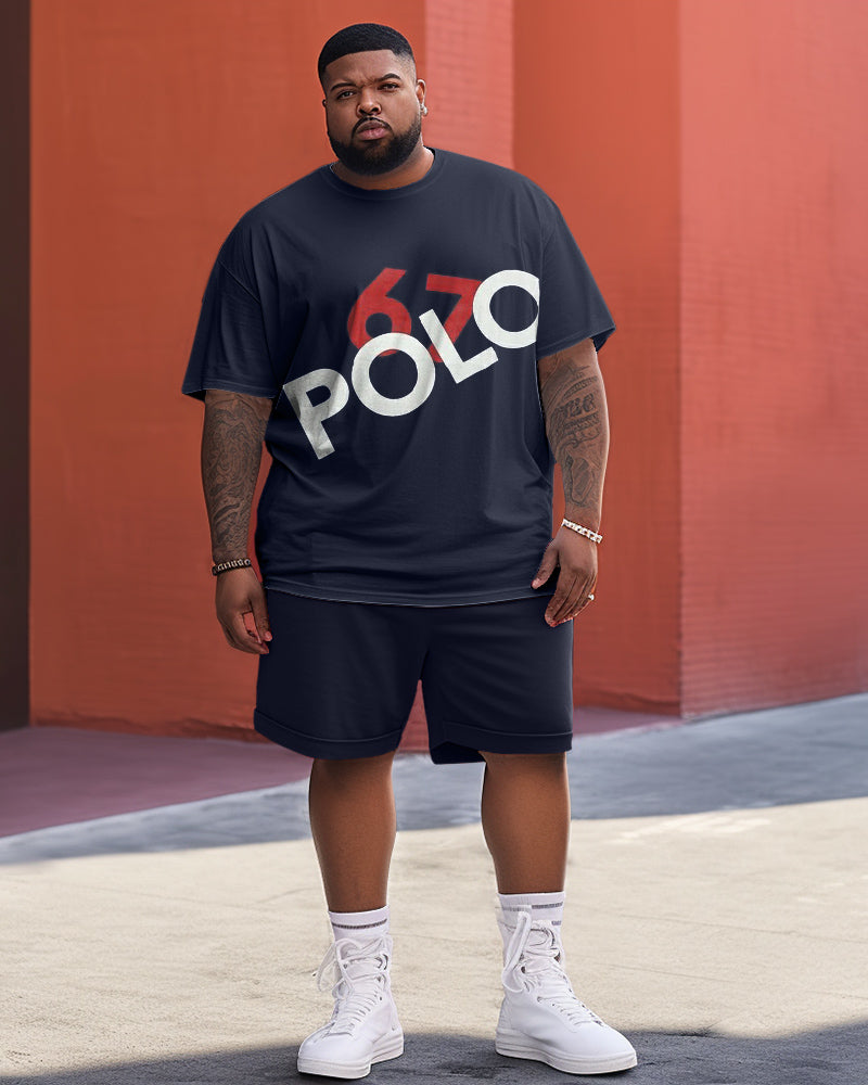 Men's Plus Size Polo 67 Two-Piece Set