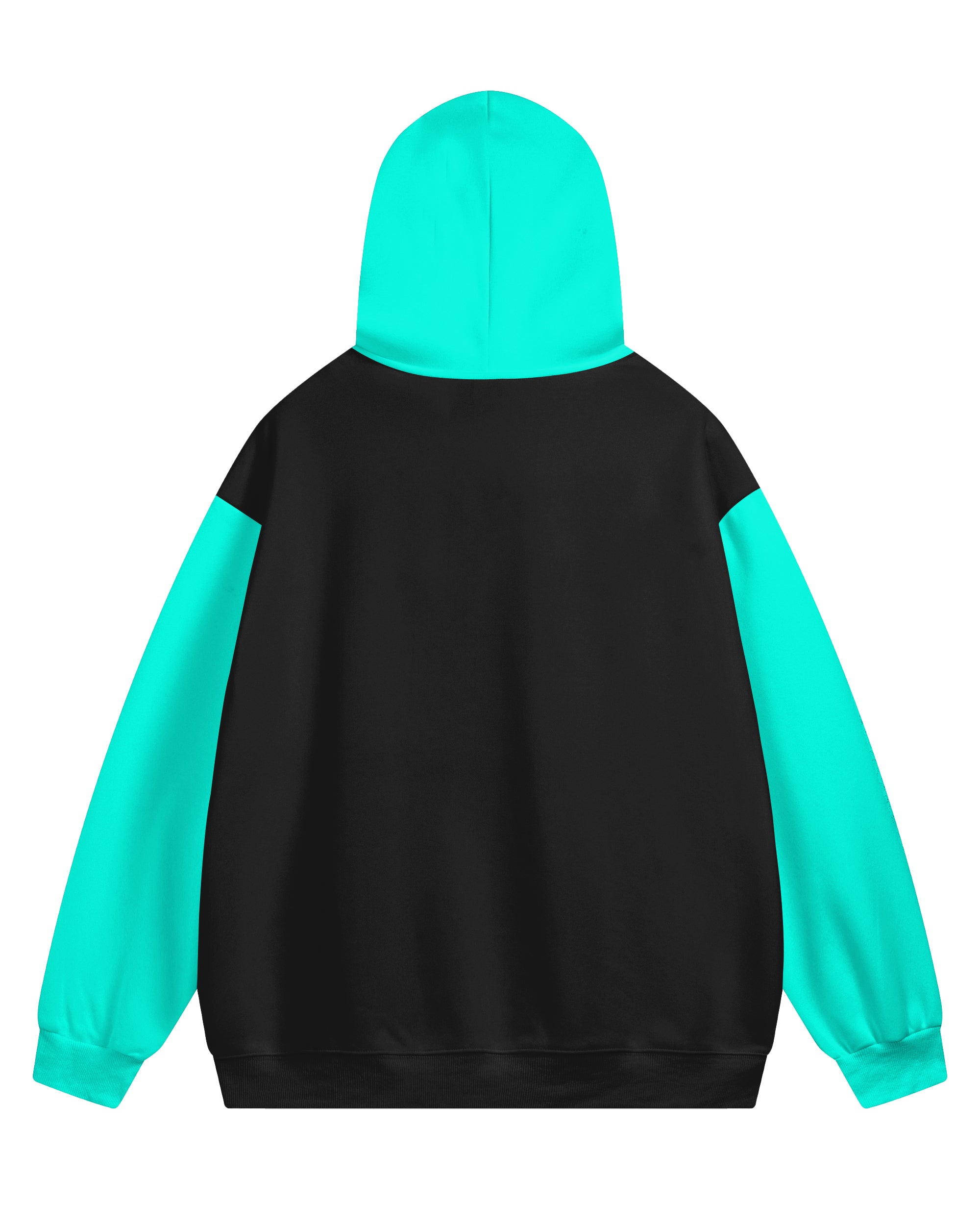 Men's Large Size Casual Hip Hop Graffiti Ruler Contrast Color Hoodie Set