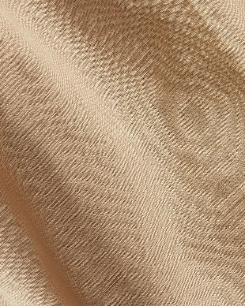 100% Cotton-khaki Men's Long Sleeve Shirt