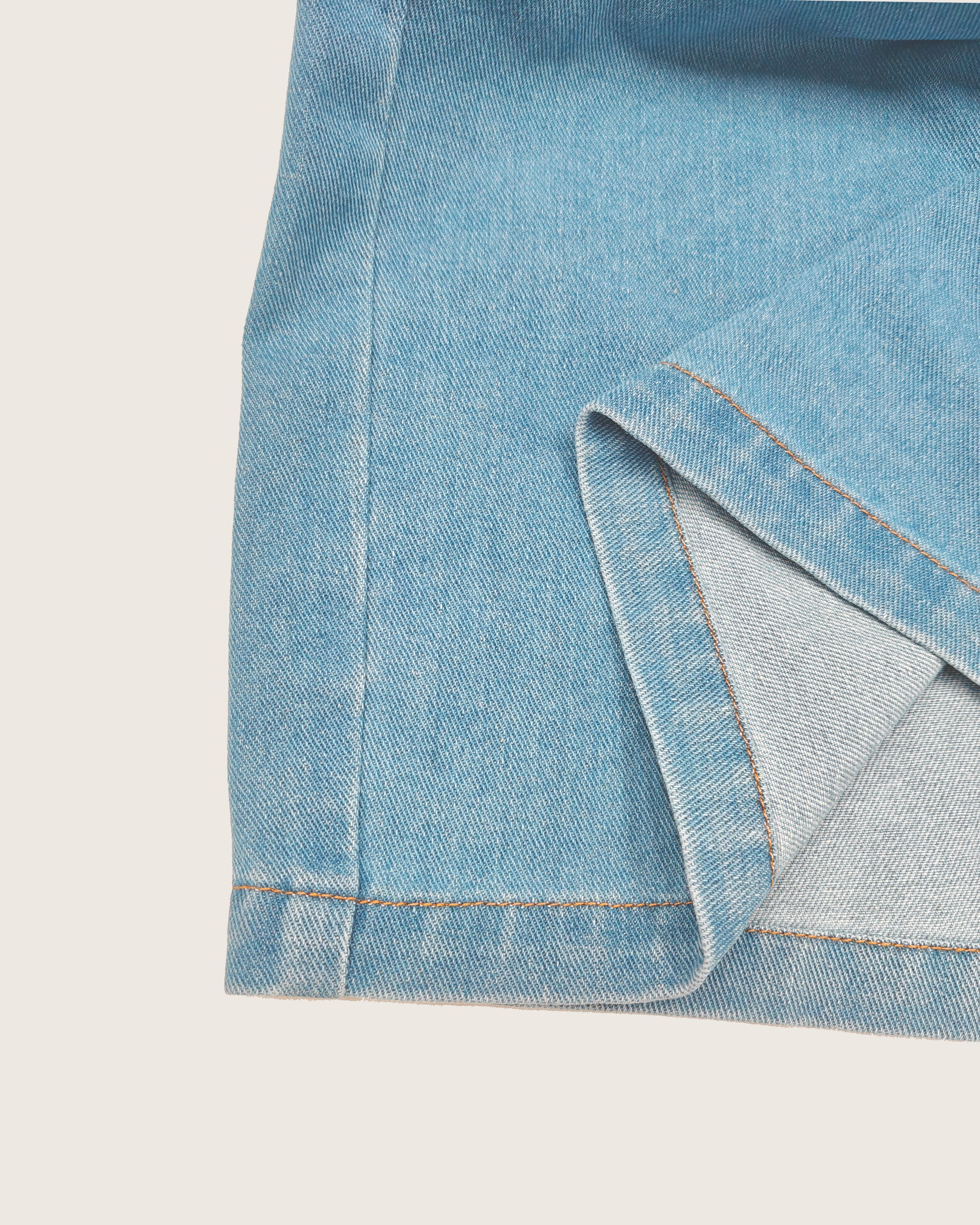 Big & Tall Men's Street Fashion Trend Personality Belief Small Graffiti Letter Printed Denim Trousers. Solid Front
