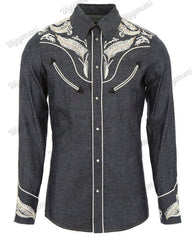 Men's Plus Size Wheat Ears Causal Long Sleeve Shirt