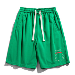 Men's Plus Size Sports Street Bear Print Athletic Shorts