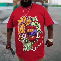 Plus Size Red Pop Like This T-Shirt