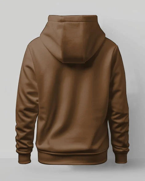 Men's Large Size Casual Street Solid Color Zipper Hoodie