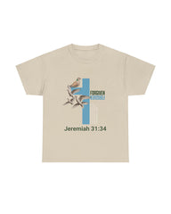 Women's Plus Size Bible Scripture Forgiven Round Neck Short Sleeve T-Shirt