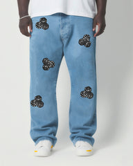 Big & Tall Men's Fashion Street Wash Denim Pants