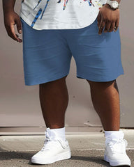 Street Vitality Colored Ball Print Large Men's Suit