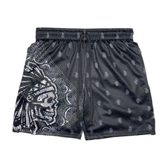 Skull Paisley Sports Street Style Big & Tall Basketball Breathable Shorts