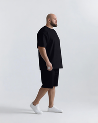 Do It and Be The Plot Twist Men's Big & Tall Simple Lettering T-shirt 2-Piece Set