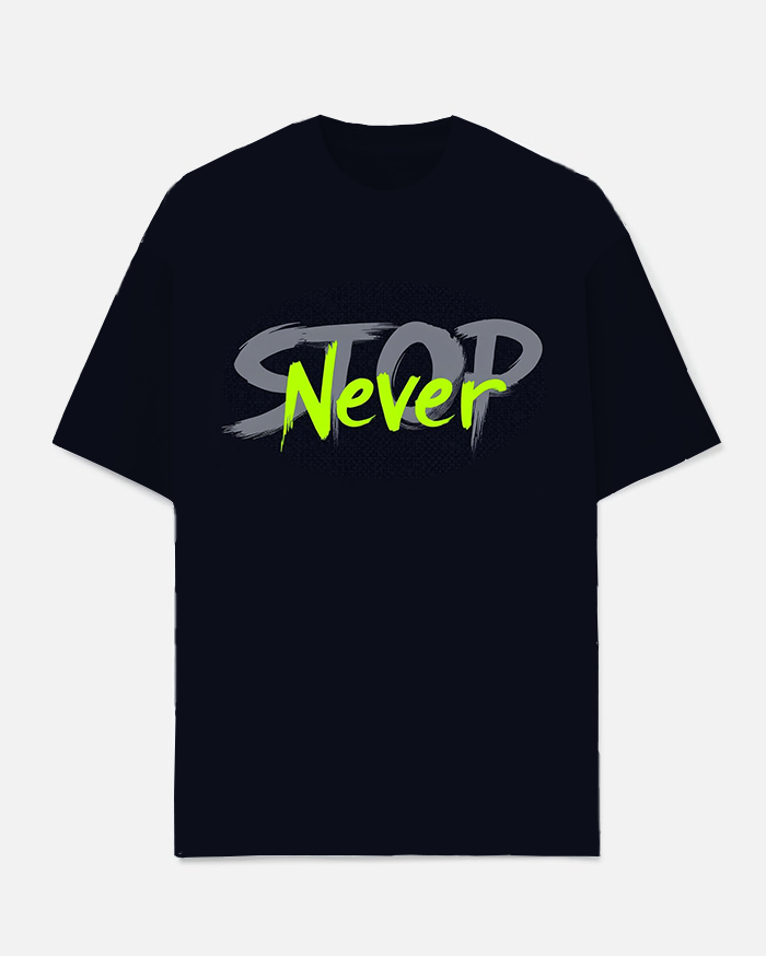 Stop Never Sky Has No Limits Men's Big and Tall Simple Lettering Short Sleeve T-shirt Shorts Set