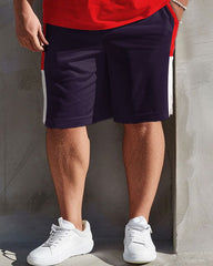 Men's Plus Size Casual Simple Color-block Printed T-shirt Shorts Suit