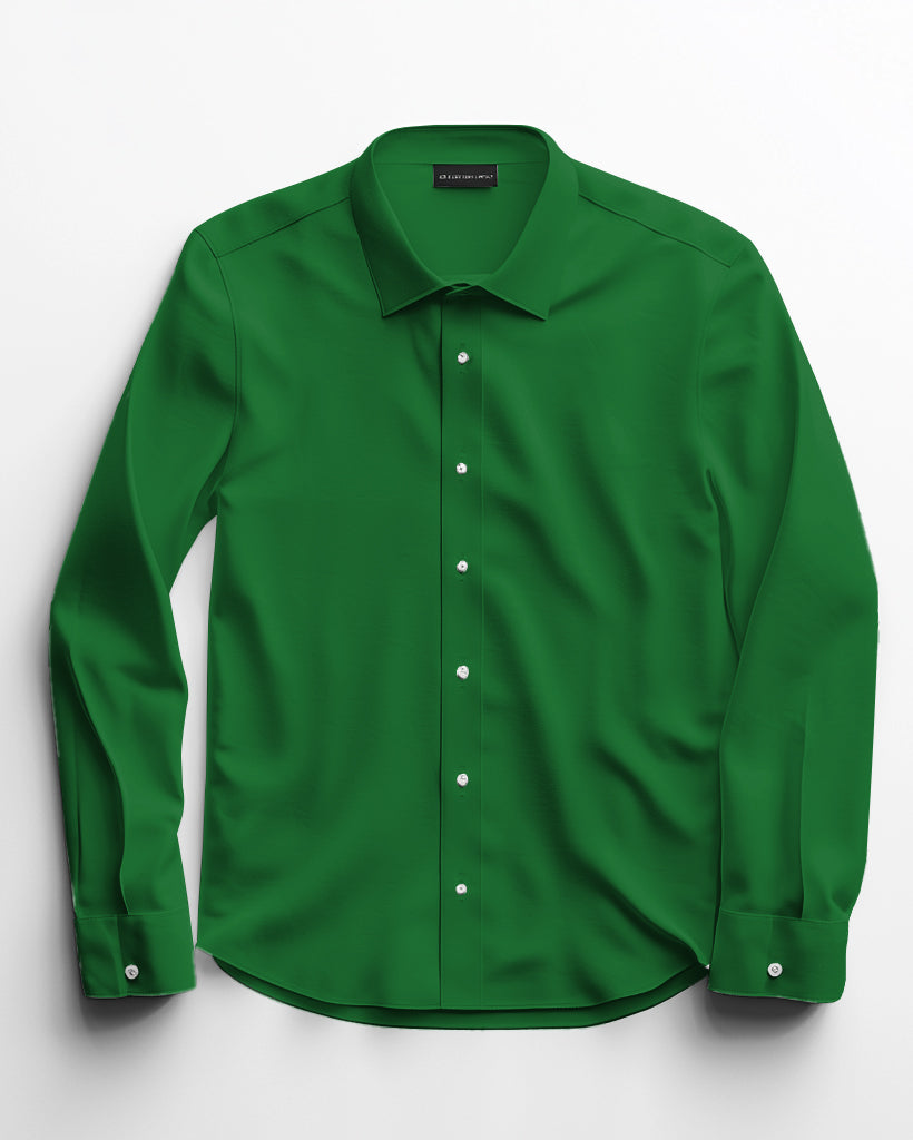 All-match Solid Color Multi-color Optional Long Sleeve Collar Shirt 2-piece Men's Plus Size