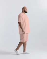 No Matter What You Can Do It Big & Tall Men's Simple Lettering T-shirt 2-Piece Set