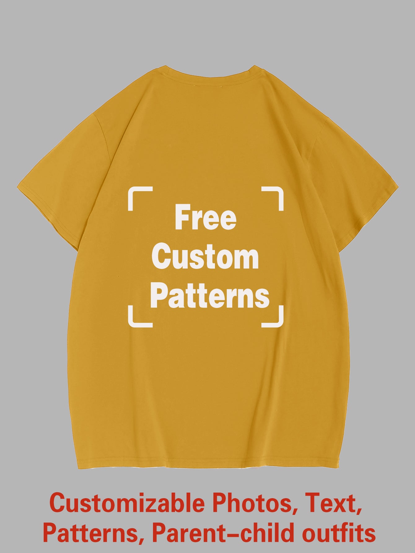 Customized Plus Size T-shirt (You Can Upload Pictures, Text, Logo, Etc. To Customize Your Interesting T-shirt)