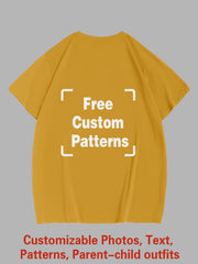 Customized Plus Size T-shirt (You Can Upload Pictures, Text, Logo, Etc. To Customize Your Interesting T-shirt)
