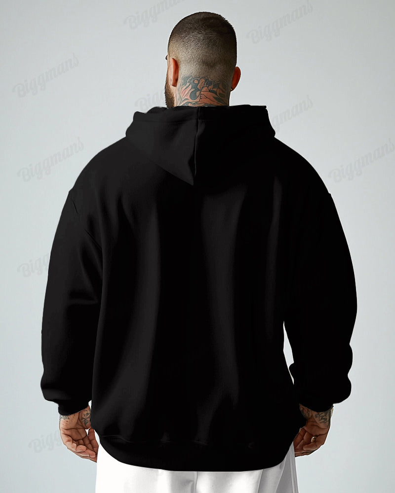 Forbidden Abstract Printed Oversized Cotton Hoodie