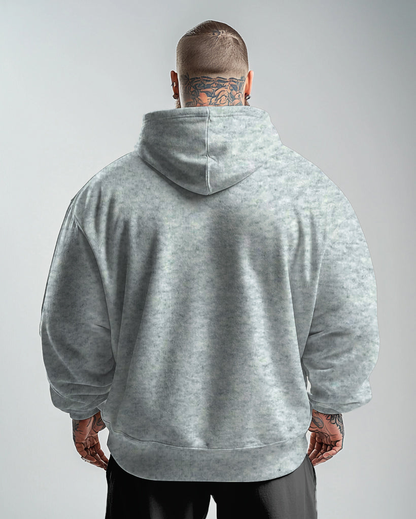 Cotton-Simple Letter King Men's Loose Oversized Hoodie