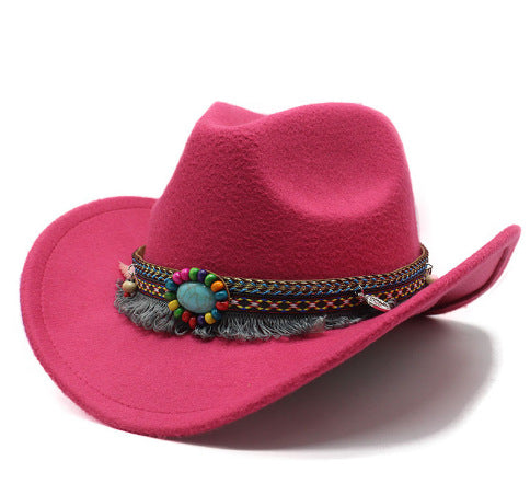Multicolor Panama Hat Yellow Belt Accessory Straw Topper Beach