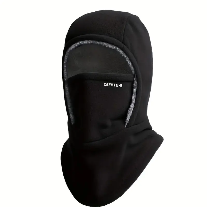 Autumn/Winter Outdoor Thermal Hat/Head Cover/All-in-One Hat with Face Mask, Outdoor Thermal Pullover Hat