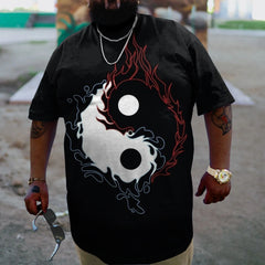 Men's Plus Size Black Degory Planet T-Shirt