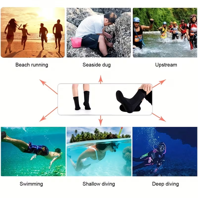 3M Floating Diving Non-slip Cold-proof Mid-barrel Beach Socks