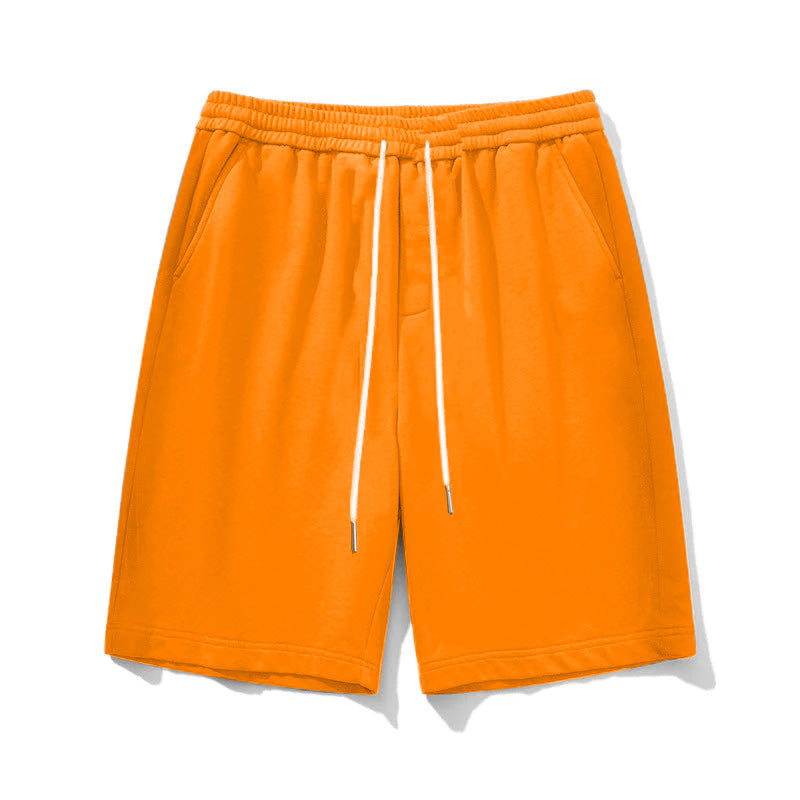 Men's Big Size Solid Color Summer Athletic Shorts
