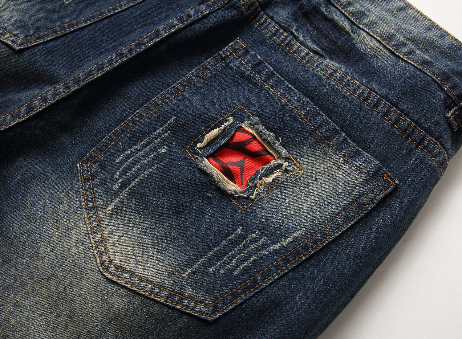 Men's Hole Feature Fashion Trendy Street Shooting Jeans