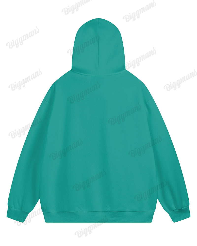 Couple Fashion Casual Big Size Christmas Patchwork Printed Hoodie Set