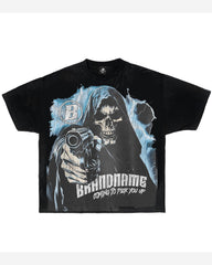 Plus Size Men's Essential Skull Trendy T-Shirt