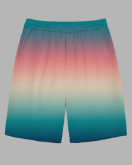 Men's Soft Forest Gradient Style Daily Casual Big and Tall Shorts