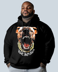 3D Animal Print Oversized Cotton Hoodie