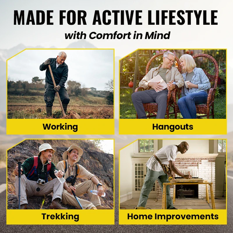 Big & Tall Men's Casual Tooling Straight Pants M-5XL