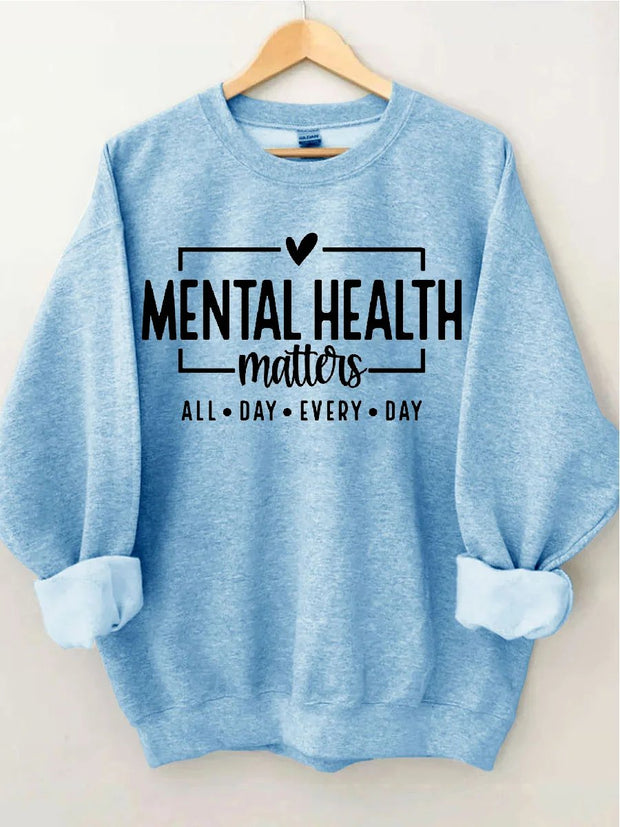 Women's Plus Size Mental Health Matters Sweatshirt