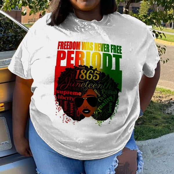 Women's Plus Size Juneteenth Black History T-shirt