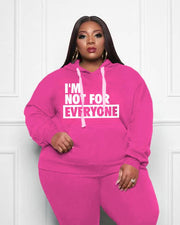 Women's Plus Size I'm Not for Everyone Hoodie Set