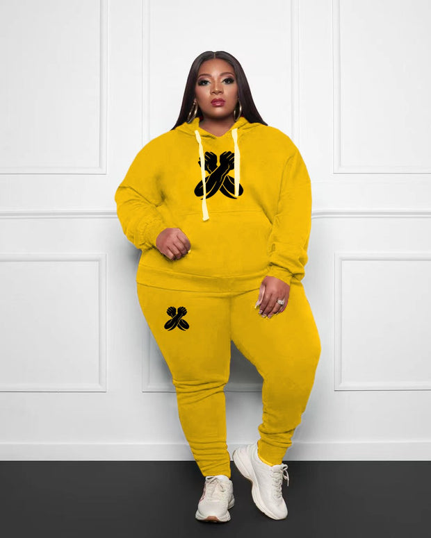 Women's Plus Size Black Panther Forever Hoodie Set