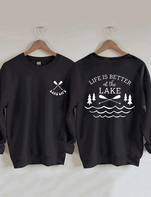 Women's Plus Size Life Is Better At The Lake Sweatshirt
