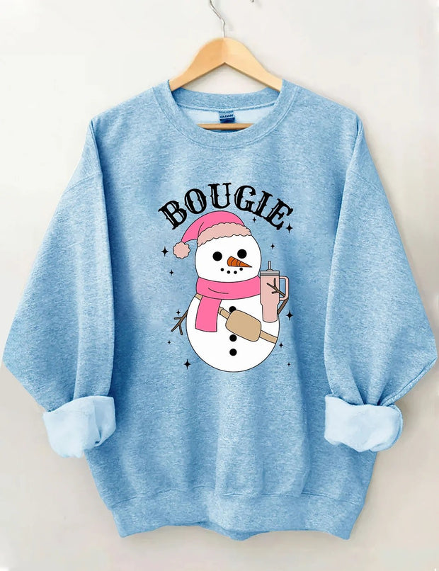 Women's Plus Size Bougie Snowman Sweatshirt