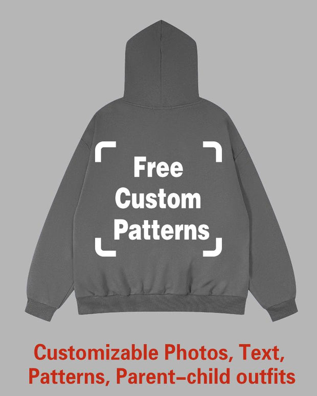 Custom Plus Size Hoodie (You Can Upload Pictures, Text, Logo, Etc. To Customize Your Interesting Hoodie)
