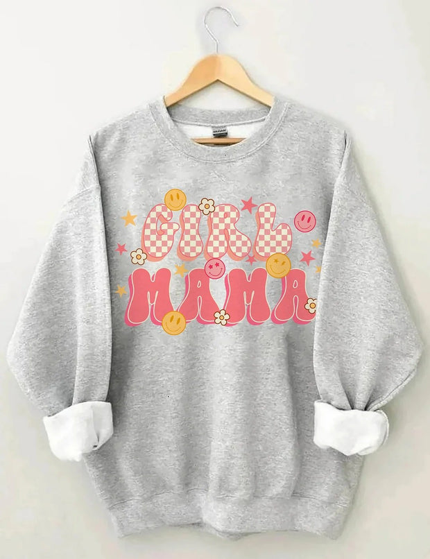 Women's Plus Size Girl Mama Sweatshirt