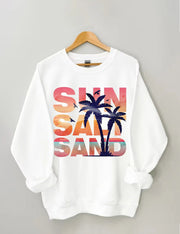 Women's Plus Size Sun Salt Sand Sweatshirt