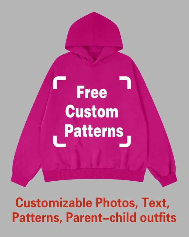 Custom Plus Size Hoodie (You Can Upload Pictures, Text, Logo, Etc. To Customize Your Interesting Hoodie)