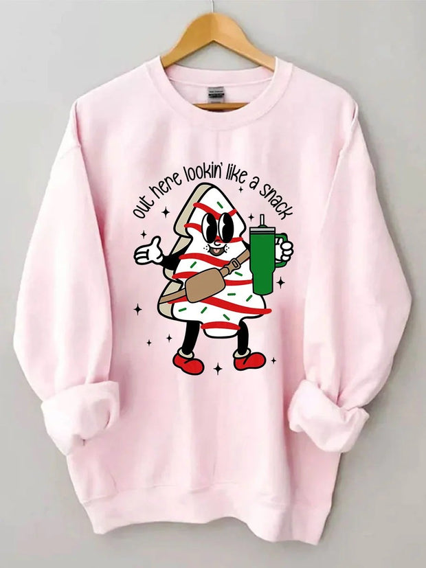 Women's Plus Size Boojee Christmas Tree Cake Sweatshirt
