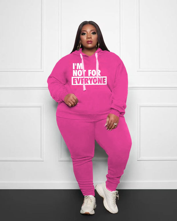 Women's Plus Size I'm Not for Everyone Hoodie Set