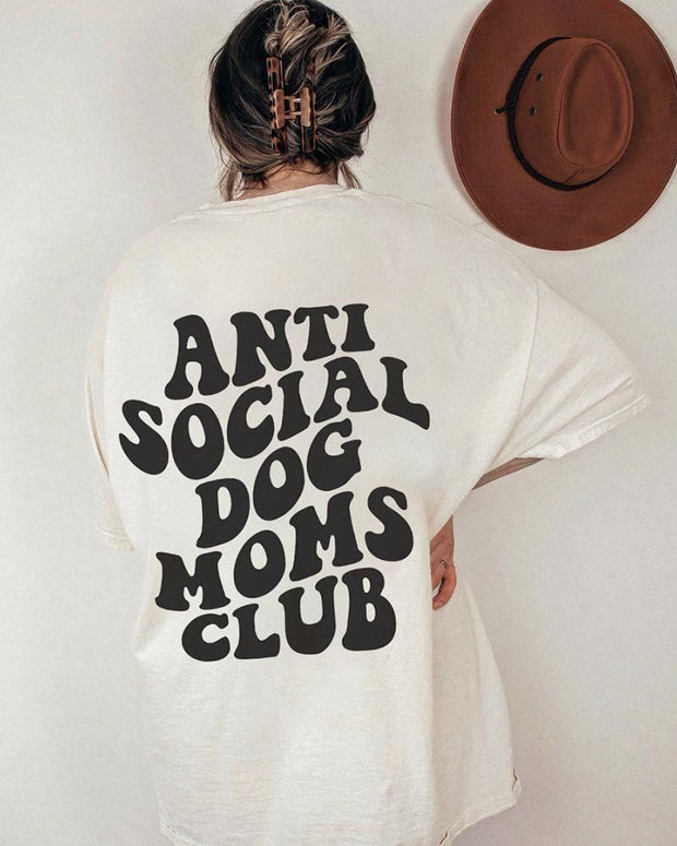 Plus Size Antisocial Moms Club T-Shirt