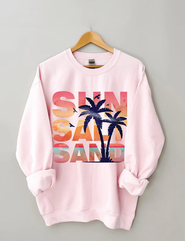 Women's Plus Size Sun Salt Sand Sweatshirt
