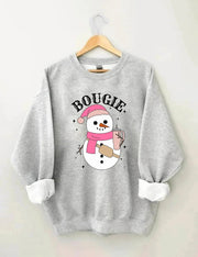 Women's Plus Size Bougie Snowman Sweatshirt