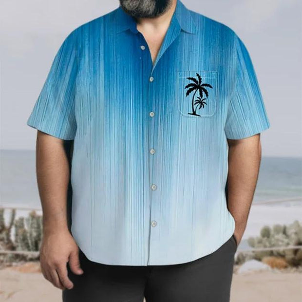 Plus Size Men's Resort Style Shirt