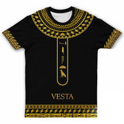 Men's Plus Size Personalized Egyptian Hieroglyphs Alphabet T-shirt