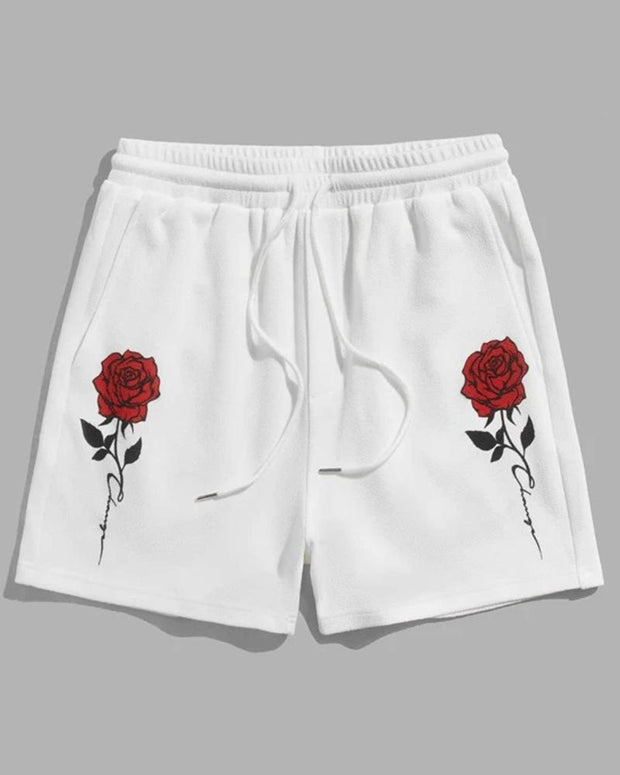 Men's Plus Size Sport Street Rose Shorts
